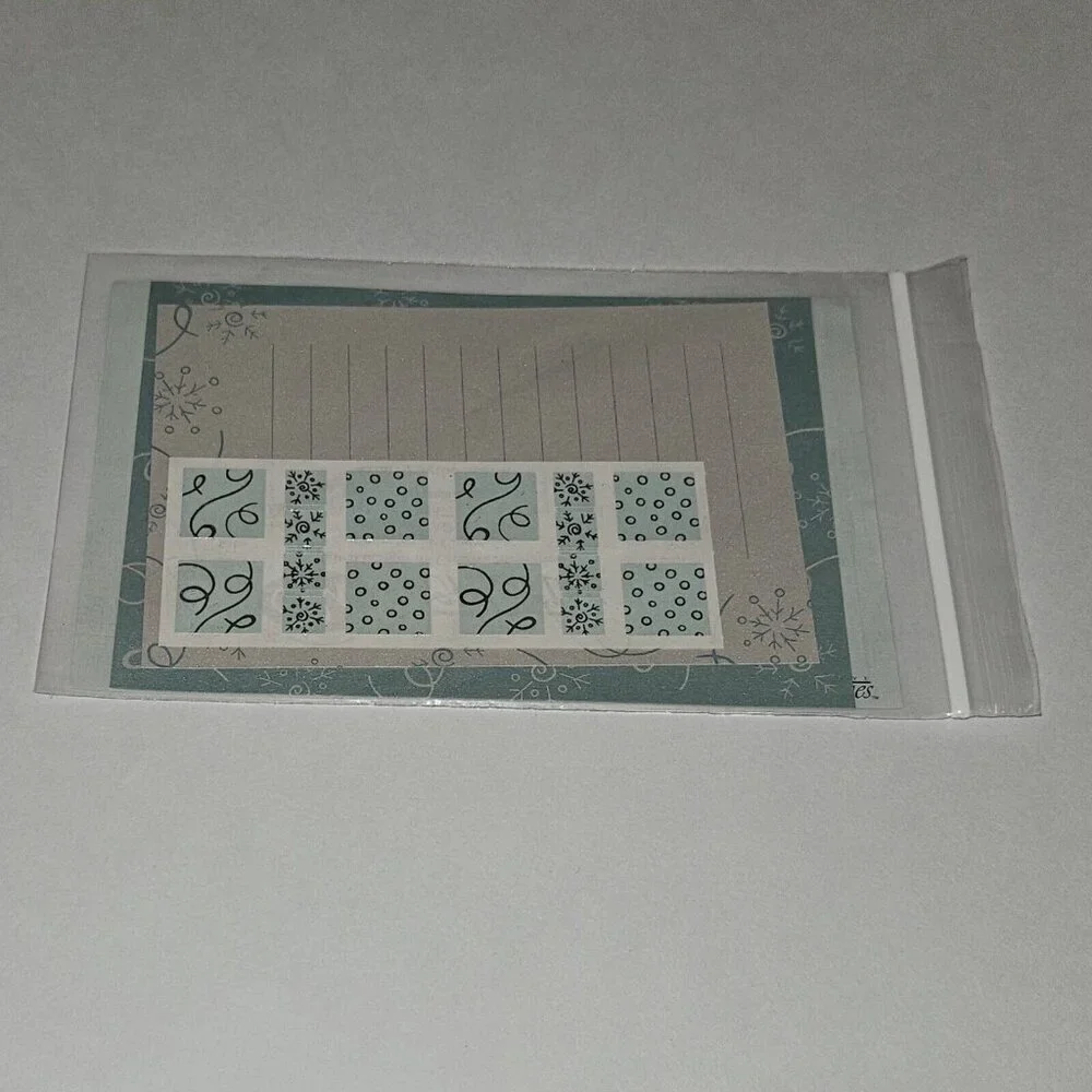Creative Memories 2006 Snowflake Photo Mat Journaling Box Stickers Lot